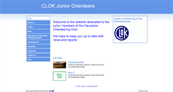 Desktop Screenshot of clokjuniors.btik.com