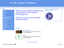 Tablet Screenshot of clokjuniors.btik.com