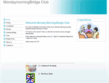 Tablet Screenshot of mondaymorningbridgeclub.btik.com