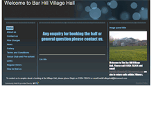 Tablet Screenshot of barhillvillagehall.btik.com