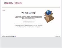 Tablet Screenshot of deaneryplayers.btik.com