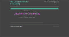 Desktop Screenshot of lincolncentreforcounselling.btik.com