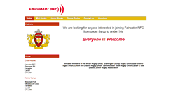 Desktop Screenshot of fairwaterrfc.btik.com