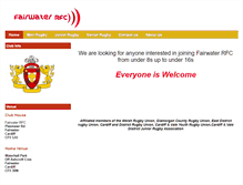 Tablet Screenshot of fairwaterrfc.btik.com