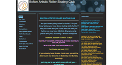 Desktop Screenshot of boltonrollerskating.btik.com