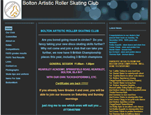 Tablet Screenshot of boltonrollerskating.btik.com